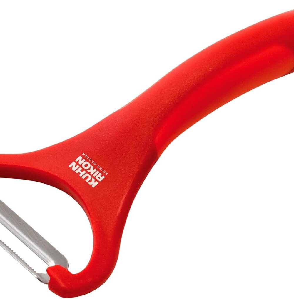 Kuhn Rikon Serrated Piranha “Y” Peeler 6.25” Red